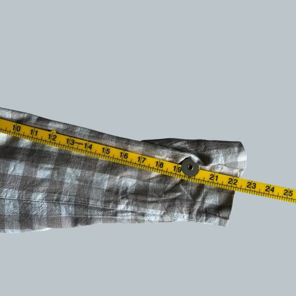 A New Day Women’s Linen Blend Gingham Blazer Tan White Size XXL - Picture 7 of 8